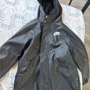 Nike Kids Black Raincoat Outerwear